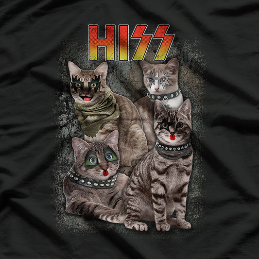 Hizz Funny Cats Kittens Rock Rockin T-Shirt