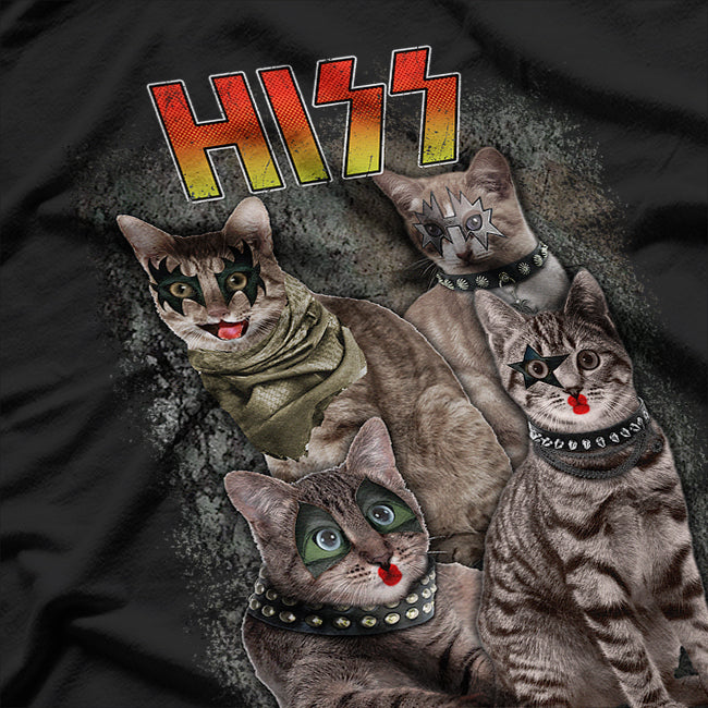 Hizz Funny Cats Kittens Rock Rockin T-Shirt