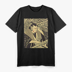 Synths & Samurai: Techno Music Meets Funny Synthesizer Warrior T-Shirt