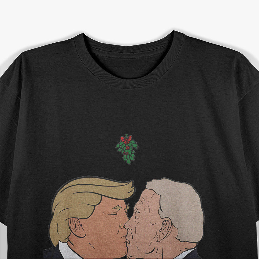 Trump Kissing Biden - A Bold and Hilarious Political Satire T-Shirt