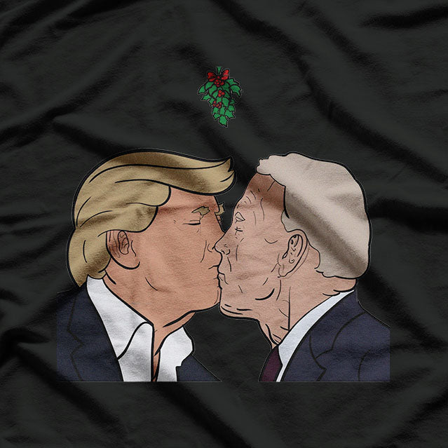 Trump Kissing Biden - A Bold and Hilarious Political Satire T-Shirt