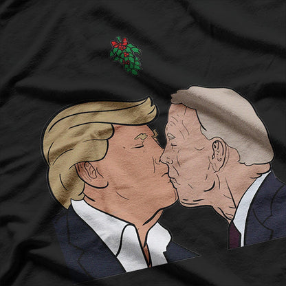 Trump Kissing Biden - A Bold and Hilarious Political Satire T-Shirt