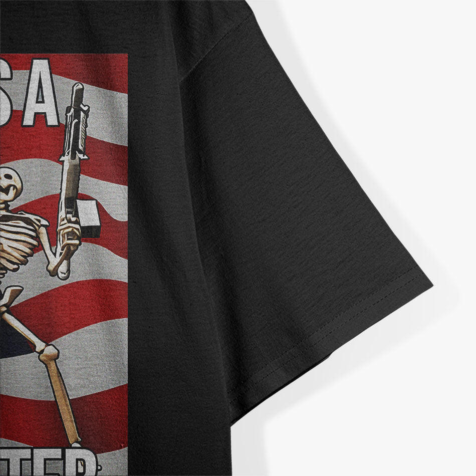 WTF is a Kilometer Funny American USA Flag 4th of July Patriotic T Shirt