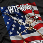 WTF is a Kilometer Funny American USA Flag 4th of July Patriotic T Shirt