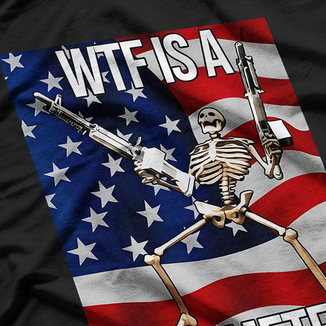 WTF is a Kilometer Funny American USA Flag 4th of July Patriotic T Shirt