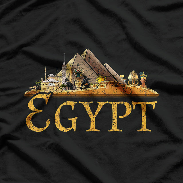 Africa Ancient Egyptian Pyramids - A Tribute to Egypt’s Timeless Legacy T-Shirt