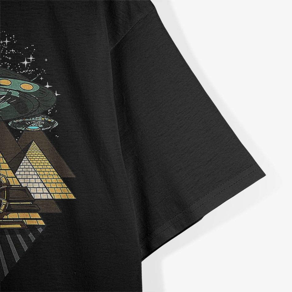 Alien Abduction Egyptian Pyramids and Ancient UFO Mysteries T-Shirt