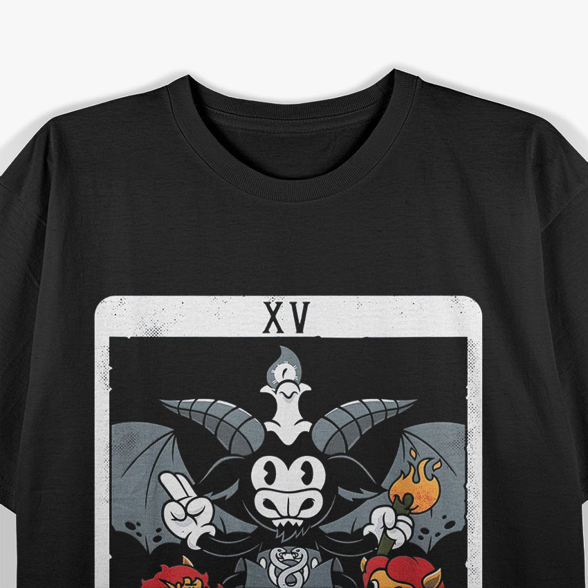 Baphomet The Devil Tarot Card – Embracing Duality, Power, and Transformation T-Shirt