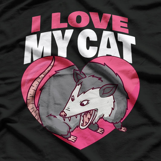 I Love My Cat Possum T-Shirt