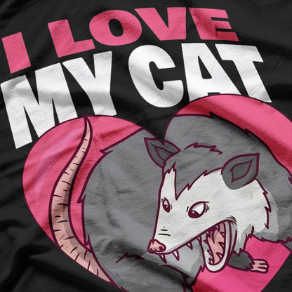 I Love My Cat Possum T-Shirt