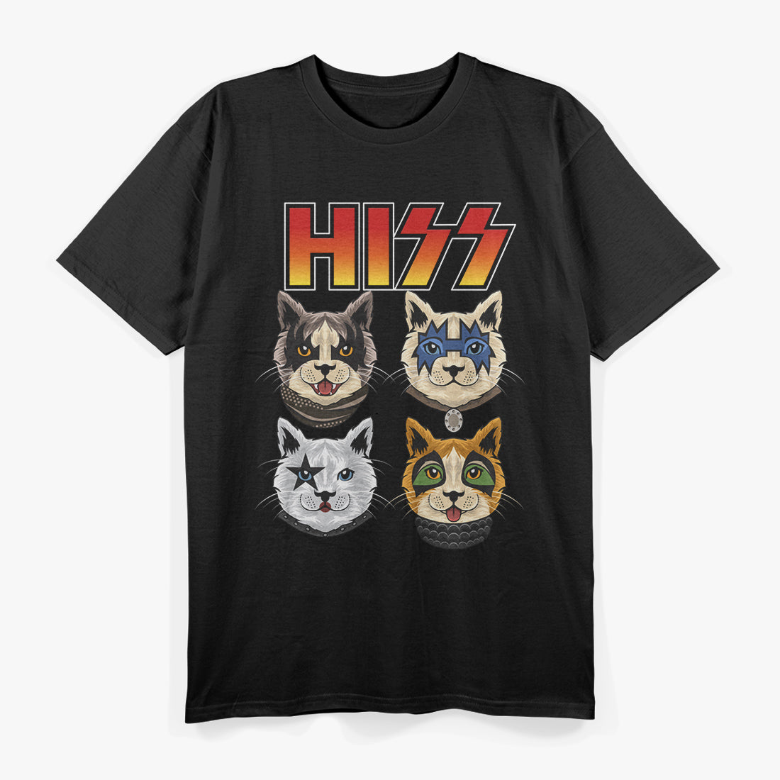 HIZZ Cat Kitten Meow Rocker Parody T-Shirt