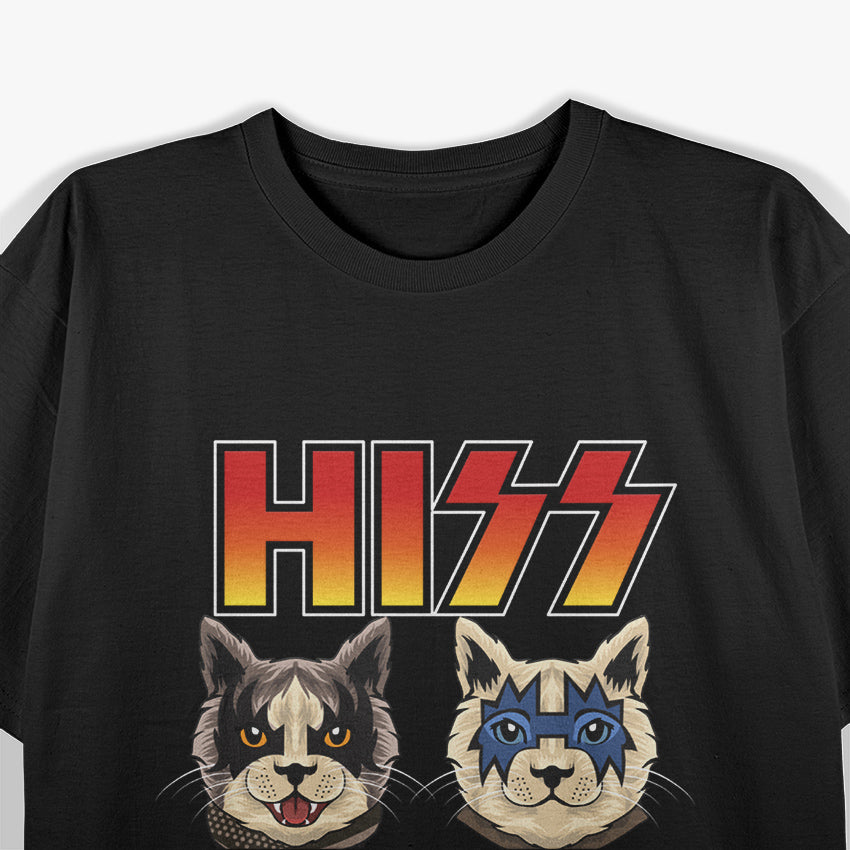 HIZZ Cat Kitten Meow Rocker Parody T-Shirt