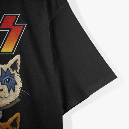 HIZZ Cat Kitten Meow Rocker Parody T-Shirt