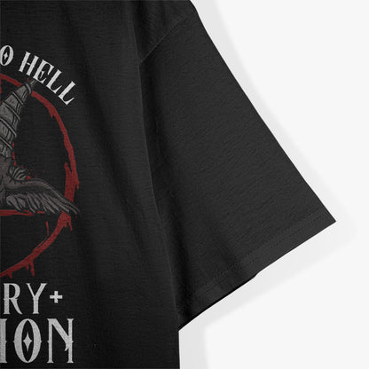 I'm Going to Hell in Every Religion - Satanic Goat Baphomet T-Shirt