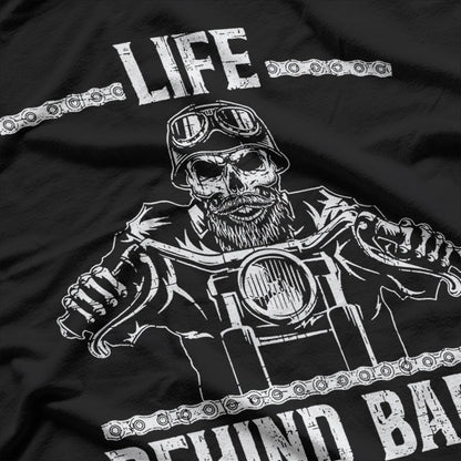 Life Behind Bars Biker Motorcycle T-Shirt