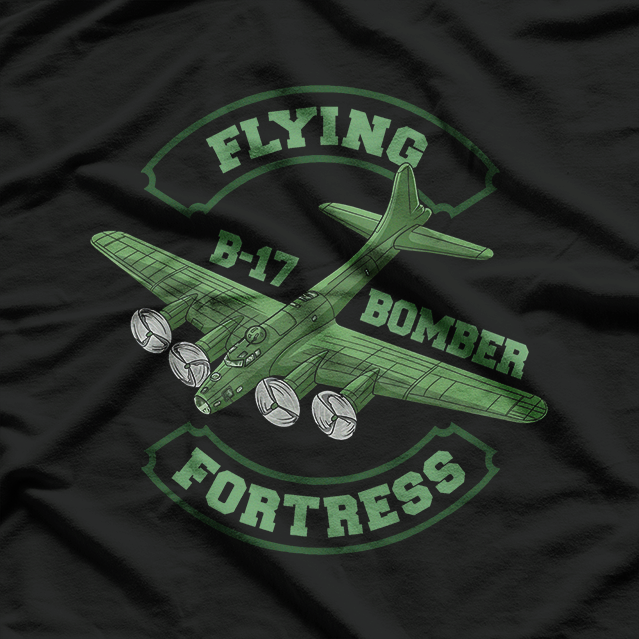 Flying B-17 Bomber, WW2 Plane Aviation Airplane T-Shirt