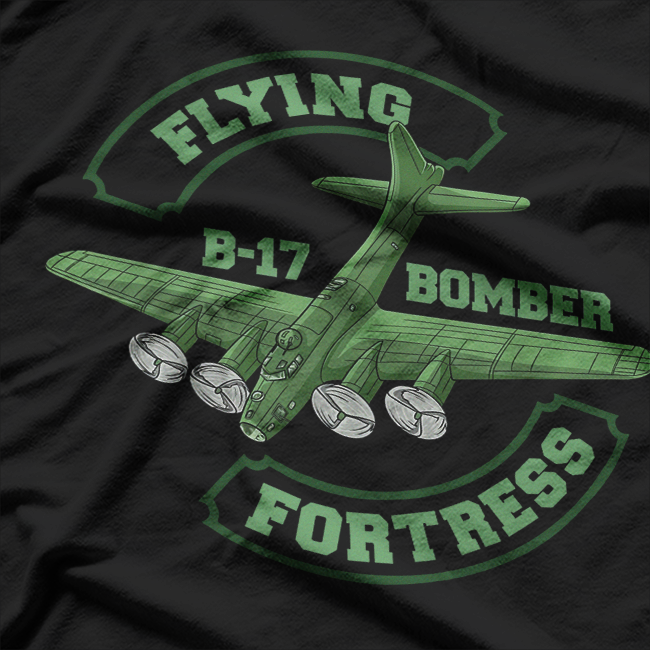 Flying B-17 Bomber, WW2 Plane Aviation Airplane T-Shirt