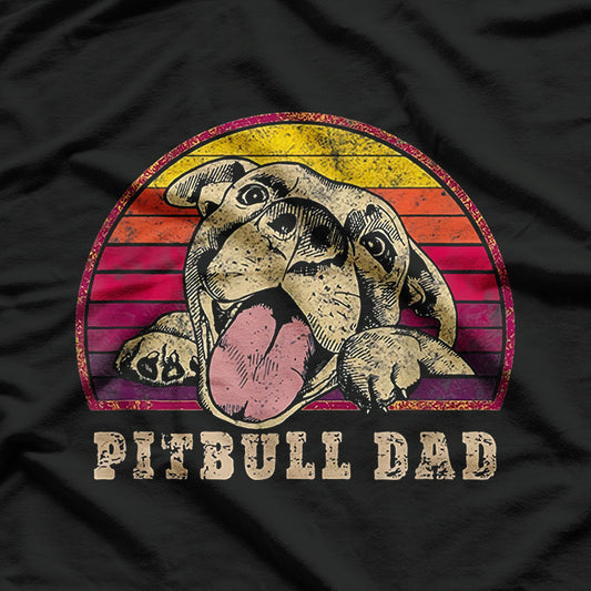 Resting Pit Face Vintage Pitbull T-Shirt