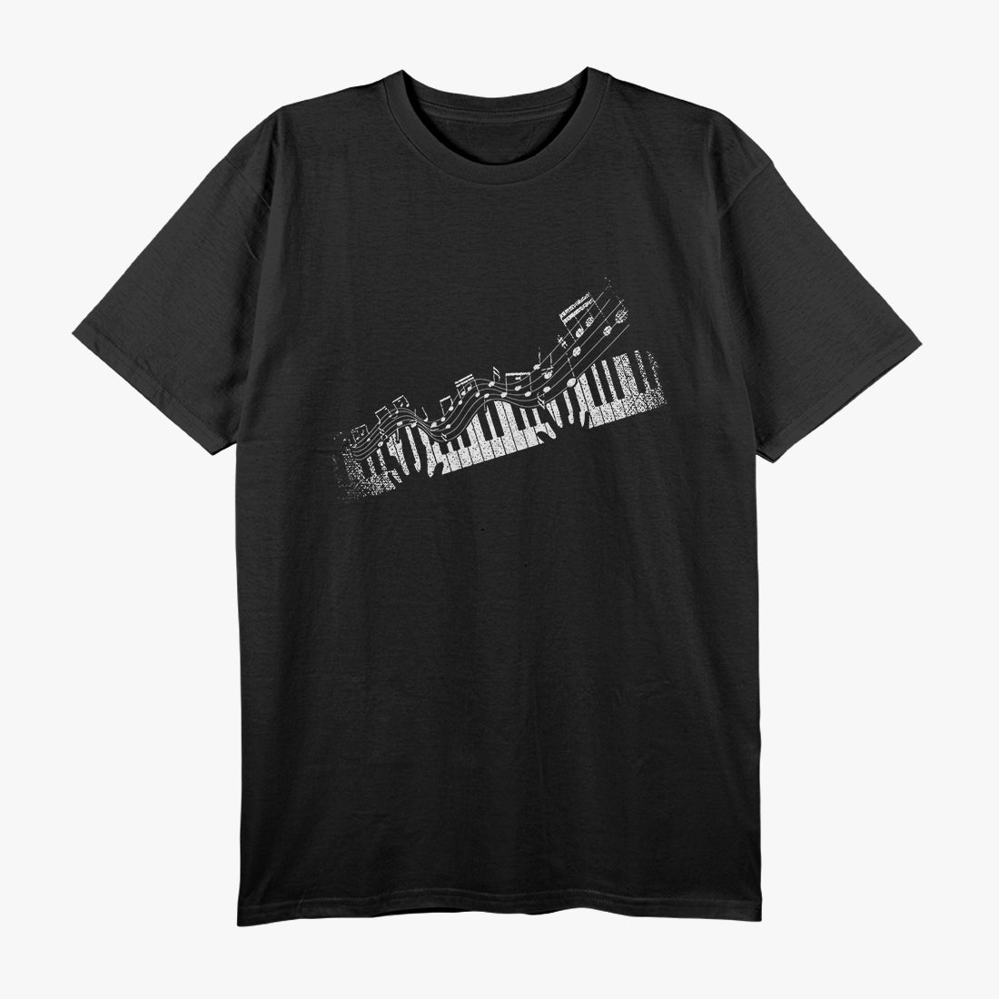 Music Notes & Musical Instrument for Pianists and Music Enthusiasts T-Shirt