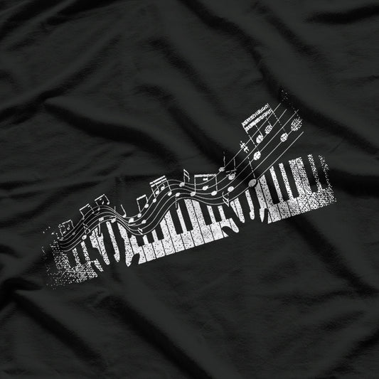 Music Notes & Musical Instrument for Pianists and Music Enthusiasts T-Shirt