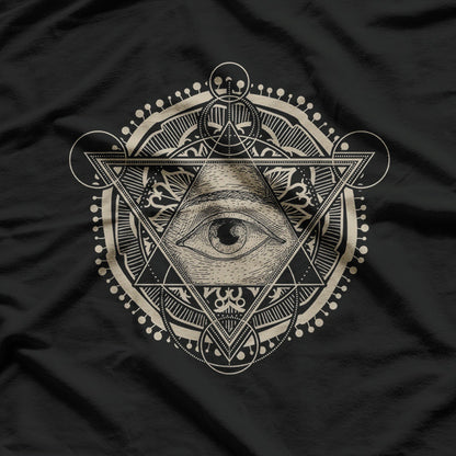 Triangle Eye Illuminati Symbol of Mystery and Power T-Shirt