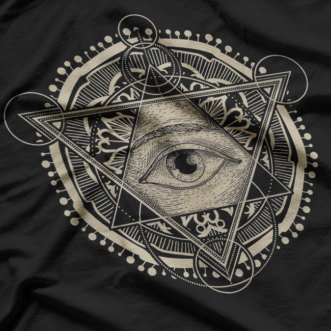 Triangle Eye Illuminati Symbol of Mystery and Power T-Shirt