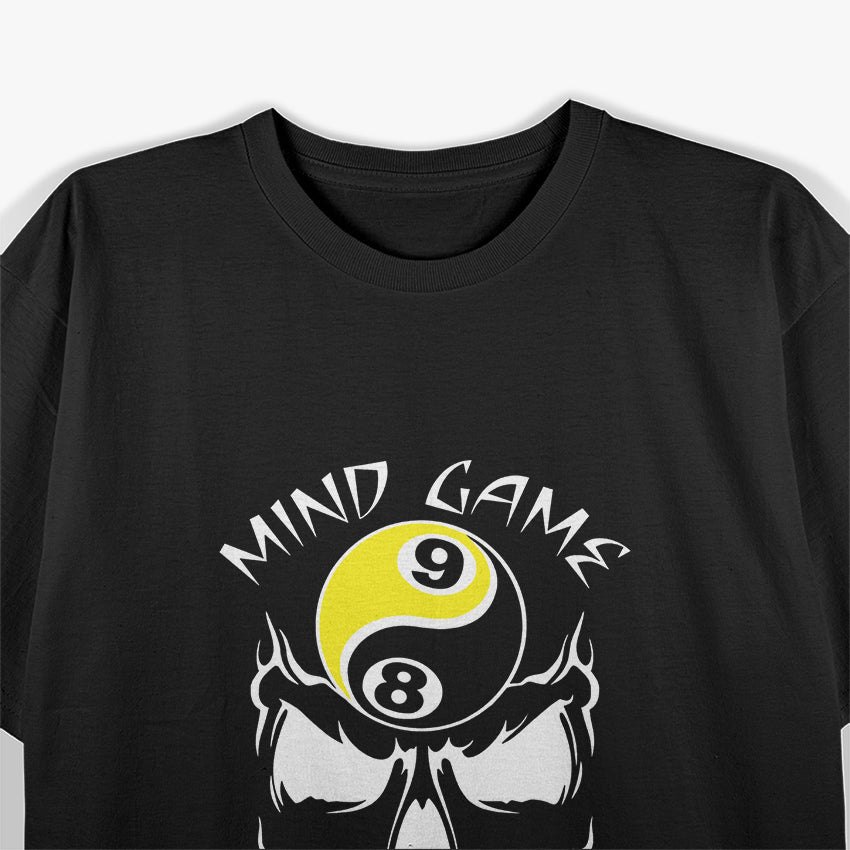 Billiards Pool Shirt 8 Ball 9 Ball Skull T-Shirt