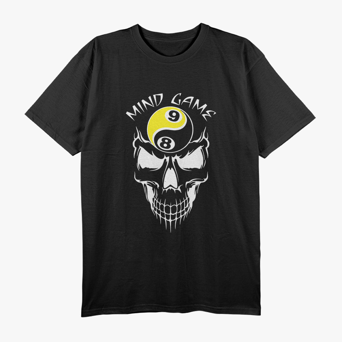 Billiards Pool Shirt 8 Ball 9 Ball Skull T-Shirt