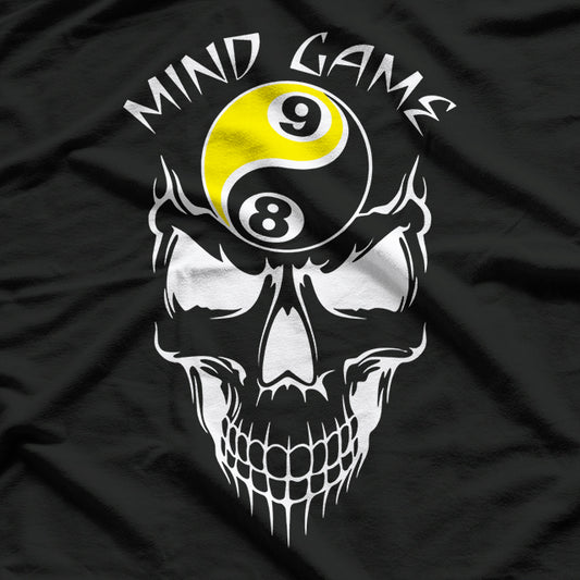 Billiards Pool Shirt 8 Ball 9 Ball Skull T-Shirt