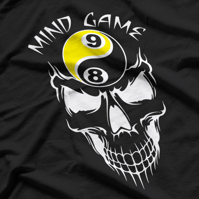 Billiards Pool Shirt 8 Ball 9 Ball Skull T-Shirt