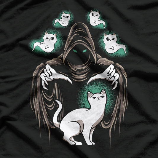 Grim Reaper with Cats T-Shirt