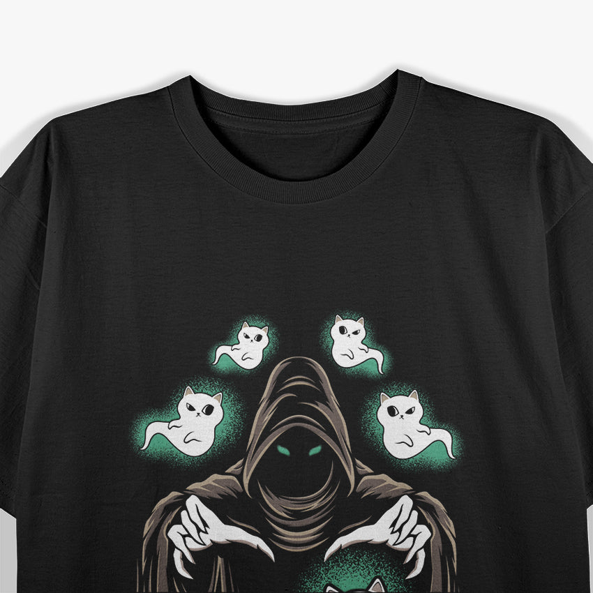 Grim Reaper with Cats T-Shirt