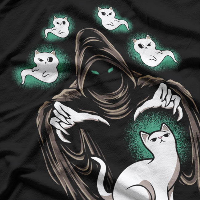 Grim Reaper with Cats T-Shirt