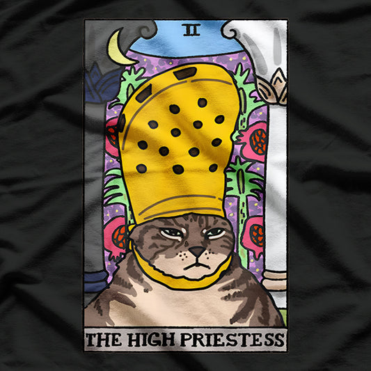 High Priestess Tarot Cat T-Shirt