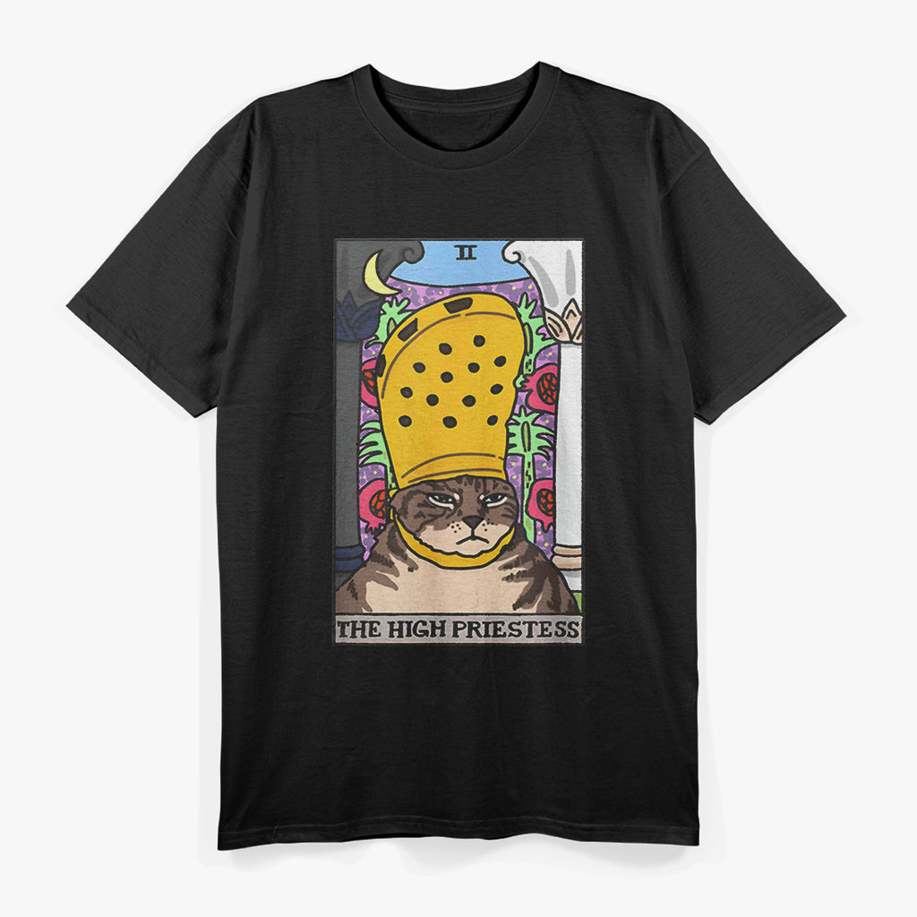 High Priestess Tarot Cat T-Shirt