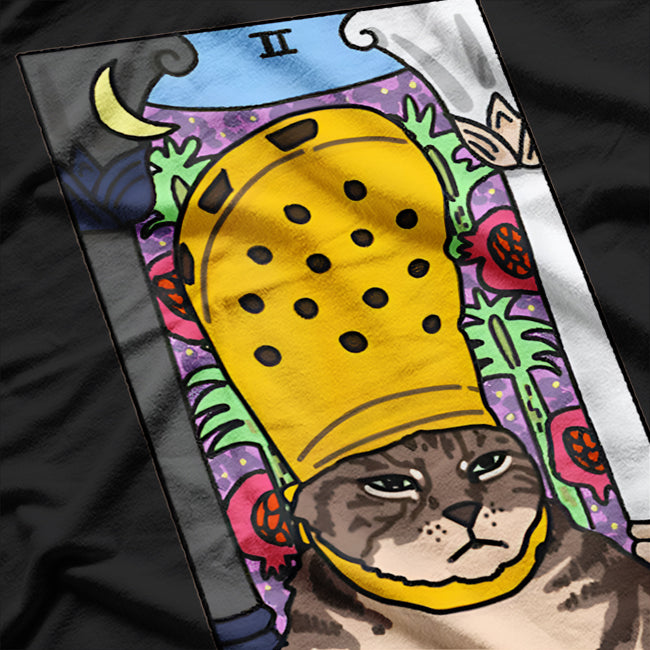 High Priestess Tarot Cat T-Shirt