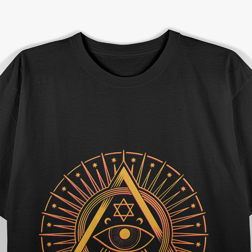 Illuminati Symbol Third Eye of Knowledge and Mystery T-Shirt