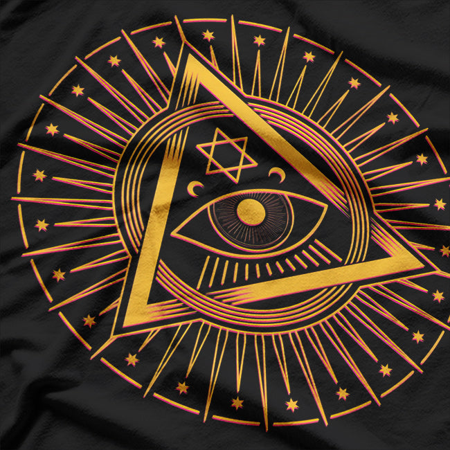 Illuminati Symbol Third Eye of Knowledge and Mystery T-Shirt