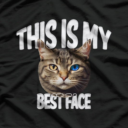 This Is My Best Face Cat Lovers Cute Angry Cat T-Shirt