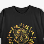 Mexican Golden Jaguar Aztec Maya Ocelot Symbolism T-Shirt