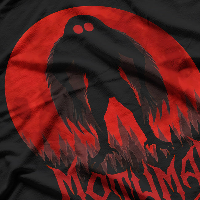 Mothman Full Moon - The Cryptid Legend in Lunar Glow T-Shirt