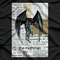 Mothman Vintage Newspaper Articles of the Cryptid Legend T-Shirt
