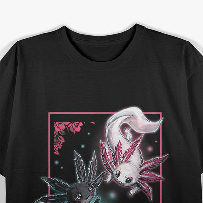 Cute Axolotl Yin Yang T-Shirt