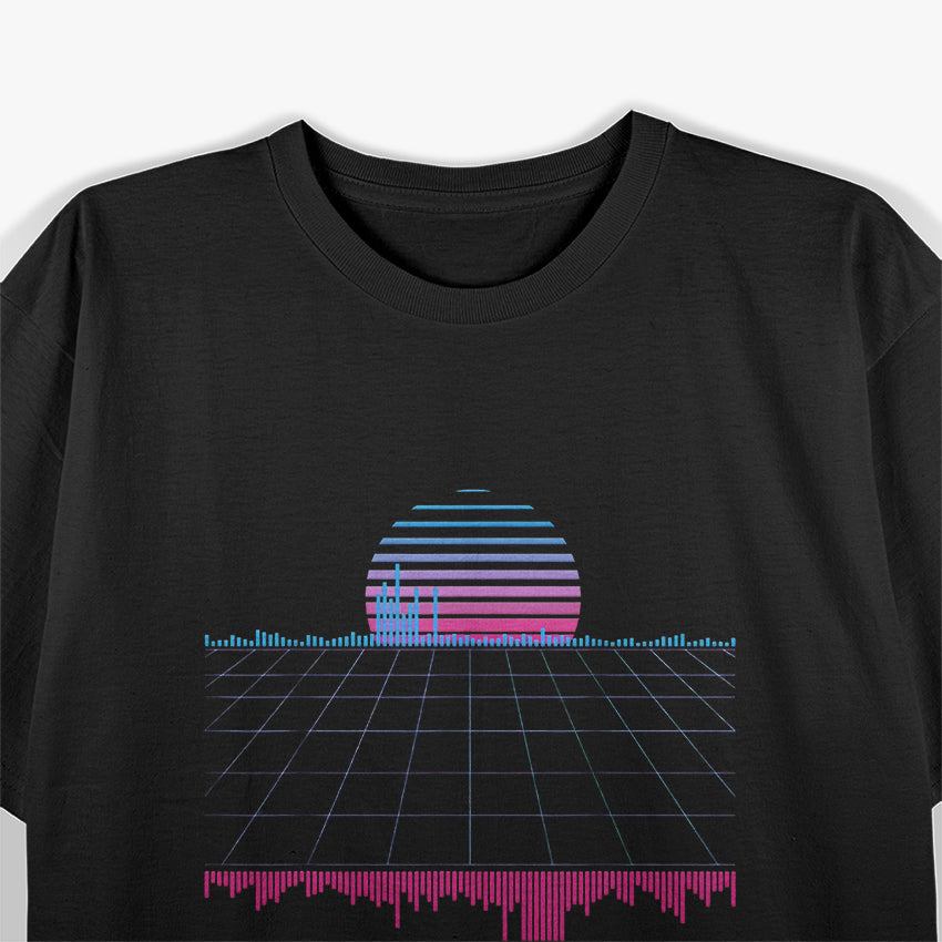 Outruns Synthwave Vaporwave Aesthetic Sunset – A Neon Dream of Retro Futurism T-Shirt