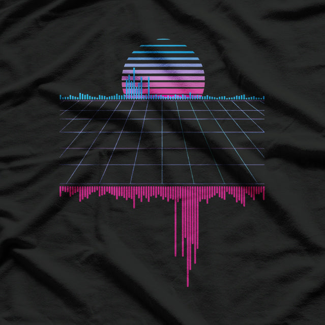 Outruns Synthwave Vaporwave Aesthetic Sunset – A Neon Dream of Retro Futurism T-Shirt