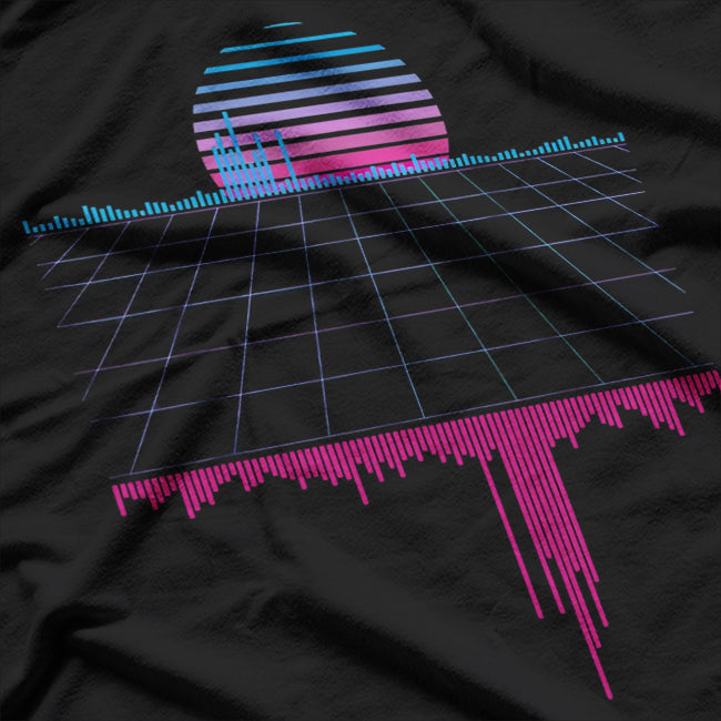 Outruns Synthwave Vaporwave Aesthetic Sunset – A Neon Dream of Retro Futurism T-Shirt