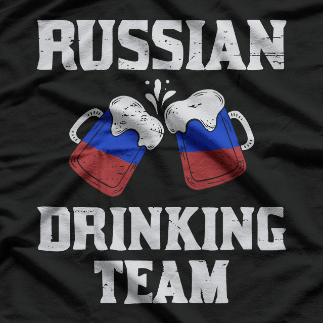 Russia Beer Squad Flag & Fun T-Shirt