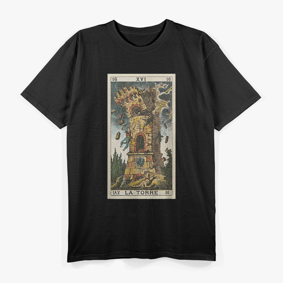 The Tower Tarot Card XVI - A Symbol of Chaos and Transformation T-Shirt