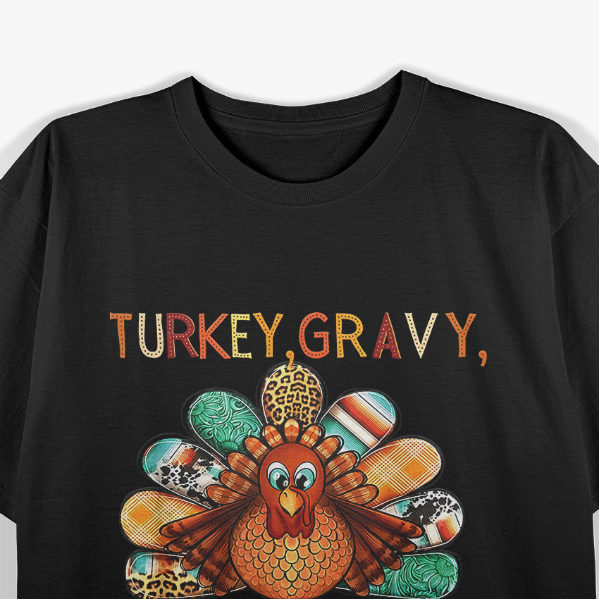 Turkey Gravy Beans Rolls Funny Casserole Humor T-Shirt