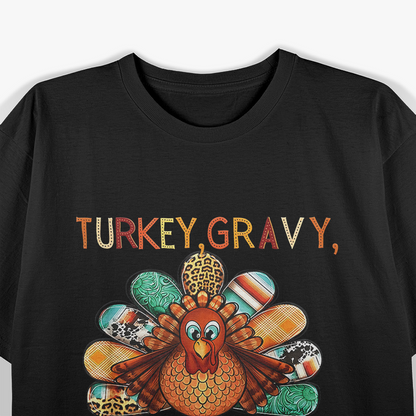 Turkey Gravy Beans Rolls Funny Casserole Humor T-Shirt